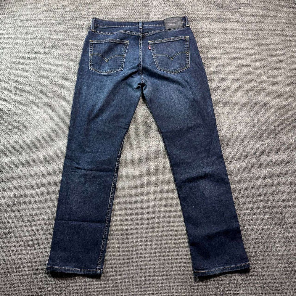 Levi Strauss 511 Slim Straight Jeans Mens 34x31 Dark Wash Indigo Denim